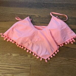 Bikini top with Pom poms, S